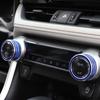 Aluminum Air Conditioner Knob Trim Air Conditioning Key Trim Air Conditioning Knob Covers Interior Decoration for Car