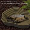 Reptiles Animal Feeding Plate Durable ABS Construction Shallow Water Dish For Turtles Lizards