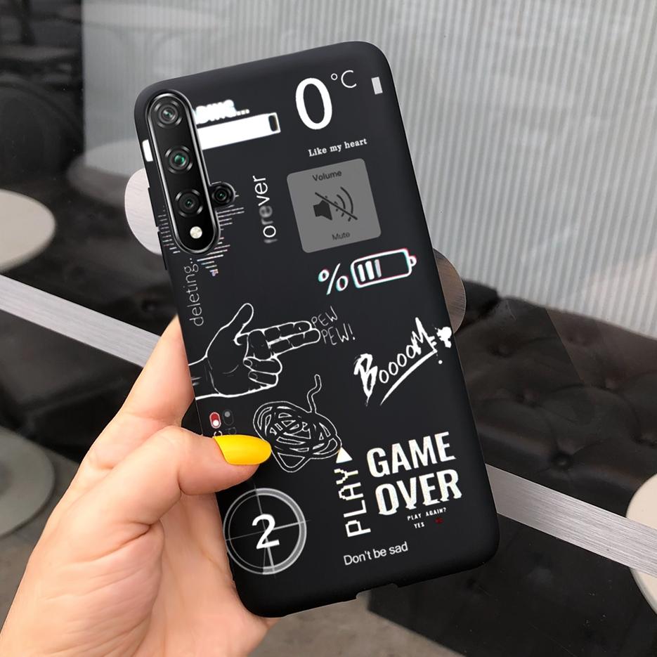 For Huawei Nova 5T Case Honor 20 Fashion Art Painted Cover Soft Slim Phone Case For Huawei Nova 5T 5 T Honor20 Back Cover Bumper