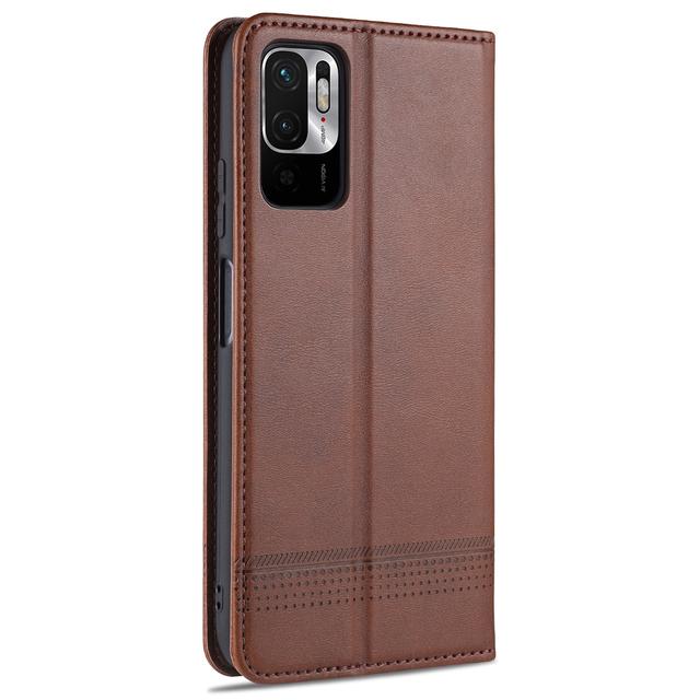 Deluxe Magnetic Adsorption Leather Fitted Case for Xiaomi Redmi Note 10T 5G Flip Cover Protective Case Capa Fundas