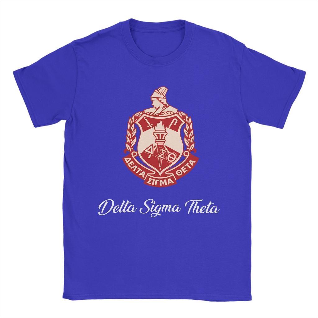 Delta Sigma Theta T Shirt Fashion T Shirts Short Sleeve Y2K Casual Tops Summer 100 Cotton Oversized Clothes