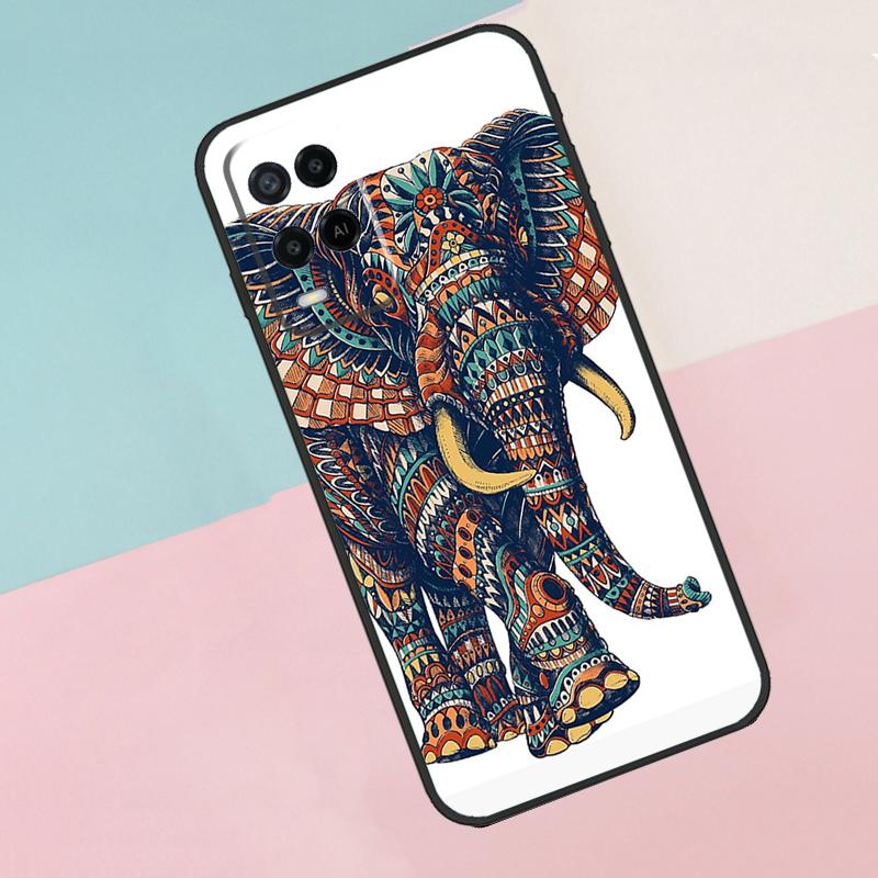 Baby Elephant For Oppo A74 A94 A54 A80 A78 A98 A40 A60 A18 A38 A58 A15 A17 A77 A57S A16 A76 A96 Phone Case