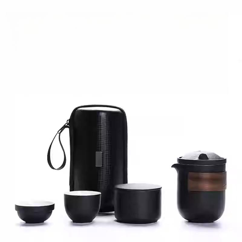 Portable Travel Tea Set Small Set Gift Carry-on Outdoor Tour Kung Fu Brewing Tea Cup Ware Single Camping Fast Guest Cups