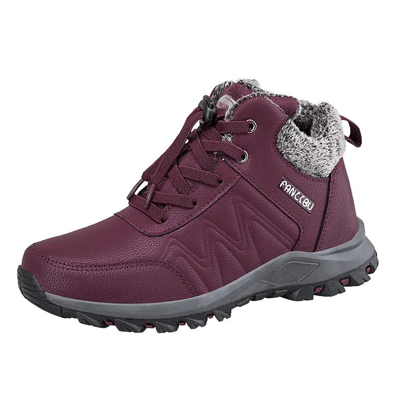 

VANDOWEN Зимняя новая пожилая обувь для ходьбы, спорта, модные кроссовки для мужчин, пар, повседневная обувь, женская хлопковая обувь 10.5 красный