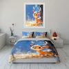 "Cartoon Deer Art Decor Set" Soft Comfortable Duvet Cover Bedding Set Included 1*Duvet Cover & 2*Pillowcases Gift