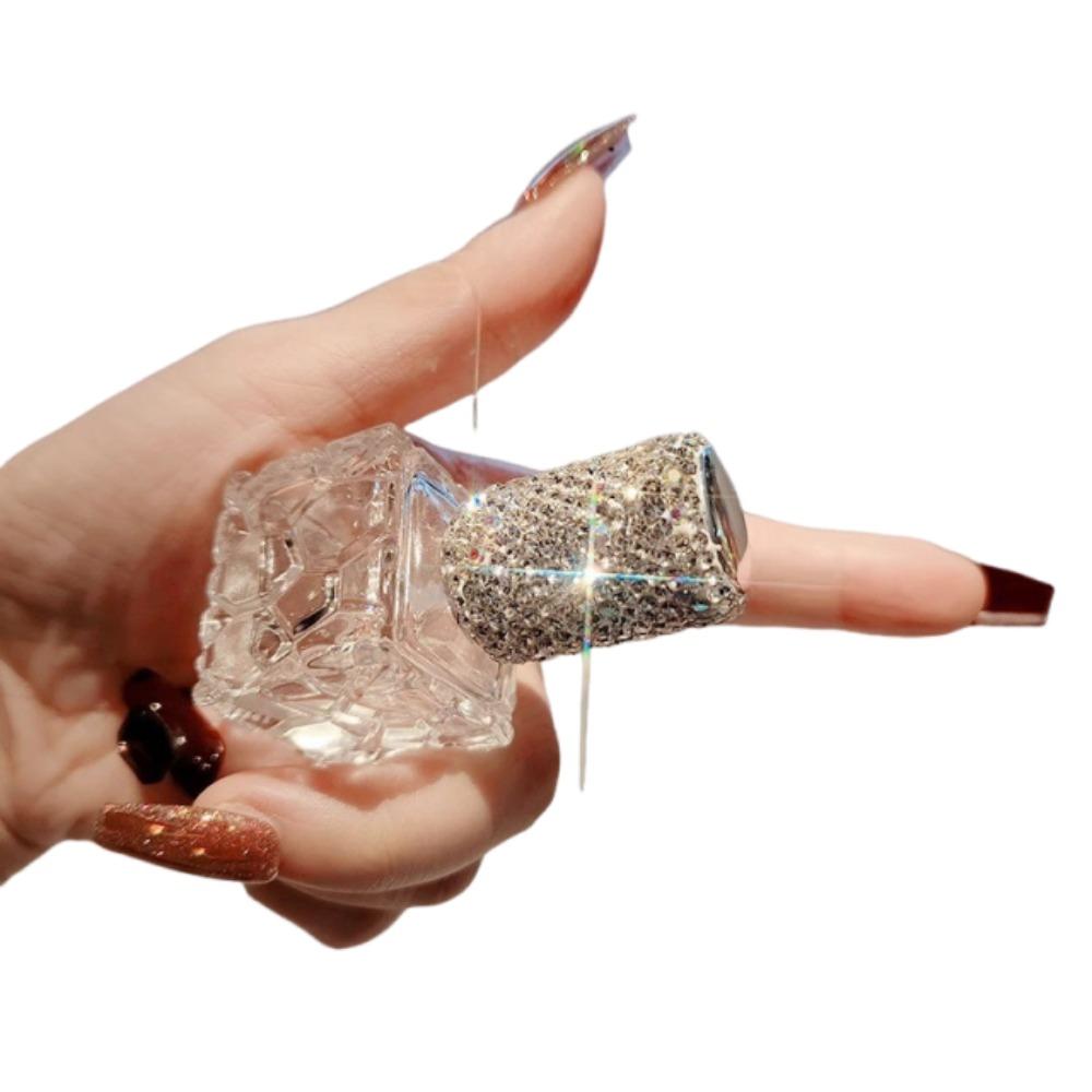 10ML Rhinestone Perfume Bottle Exquisite Rhinestone Oil Diffuser Bottle Home Decor Style A