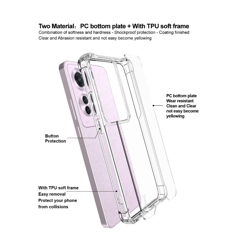 Pentru OPPO Reno 11 F 5G / F25 Pro 5G / Reno 11 A 5G Husă pentru telefon IMAK Husă spațială moale rezistentă la șocuri