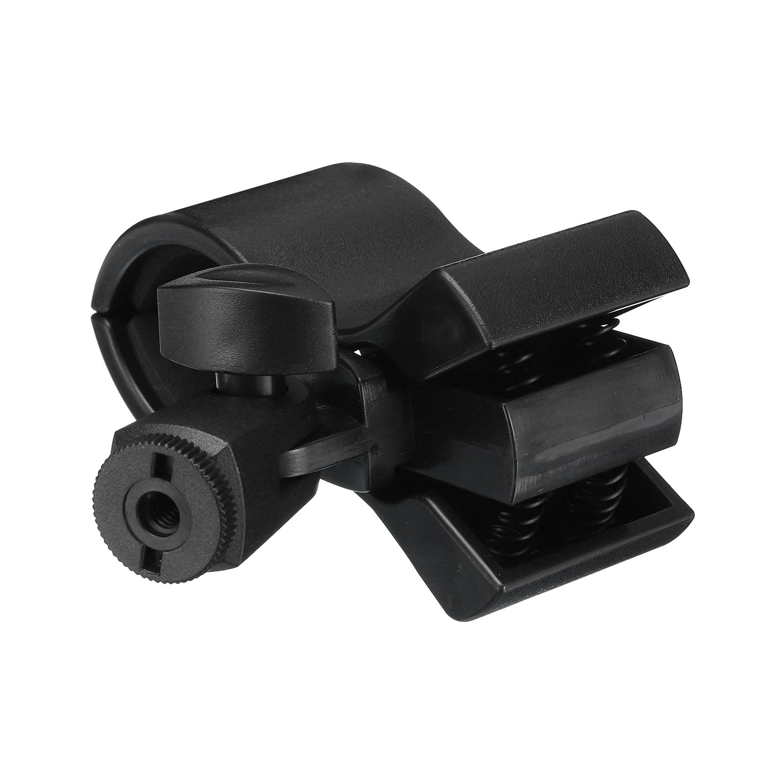 

uxcell Держатель для микрофона, В.Д.. 32мм - 60мм Пластиковый интерфейс, Зажим-держатель для микрофона с 1/4 пластиковым адаптером для маленьких микрофонов, Черный, 1 шт.