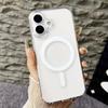 Transparent Phone Case For 17 16 Pro Max 13 12 Mini 11 14 15 Plus 16E 17 Air For Magsafe Wireless Charger Magnectic Cover