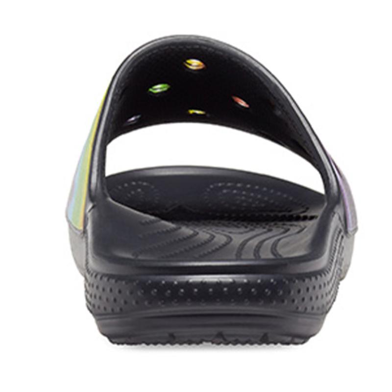 Crocs Classic clog open-toe slippers EVA antibacterial quick-drying slippers for men and women in black