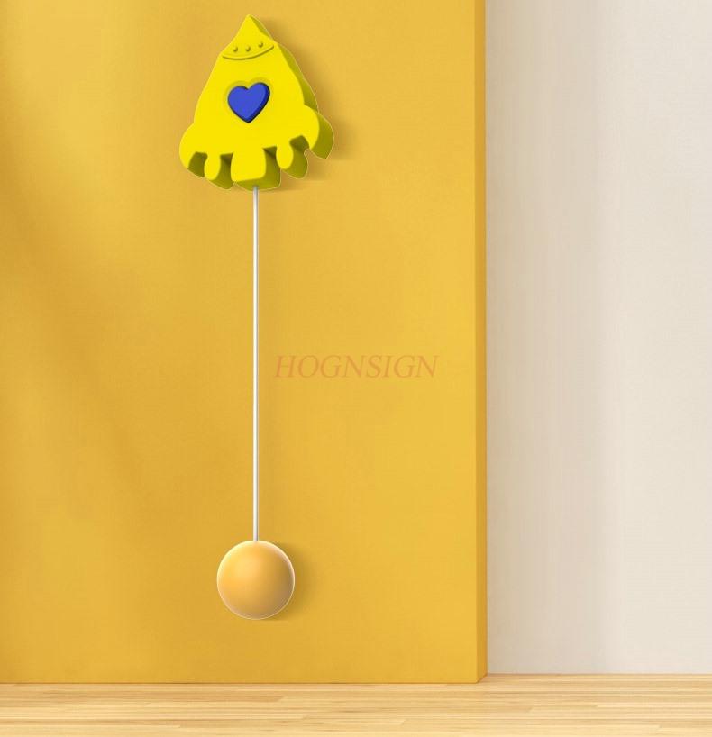 Children'S Rocket Table Tennis Hanging Trainer Indoor Parent-Child Exercise Corrected Vision Hand Eye Coordinater