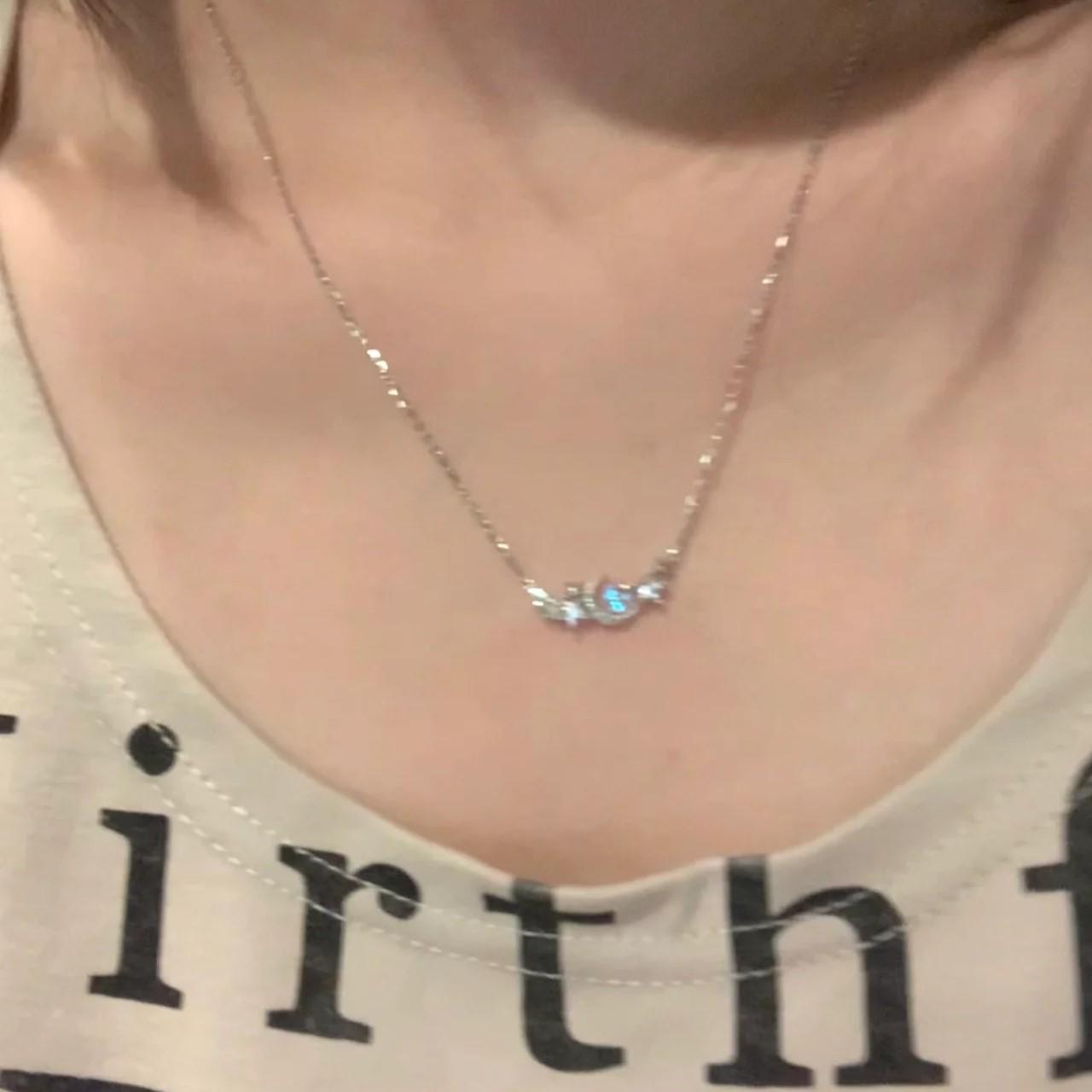 Elegant Moonstone Planet Necklace: Luxury Niche Clavicle Chain for Women