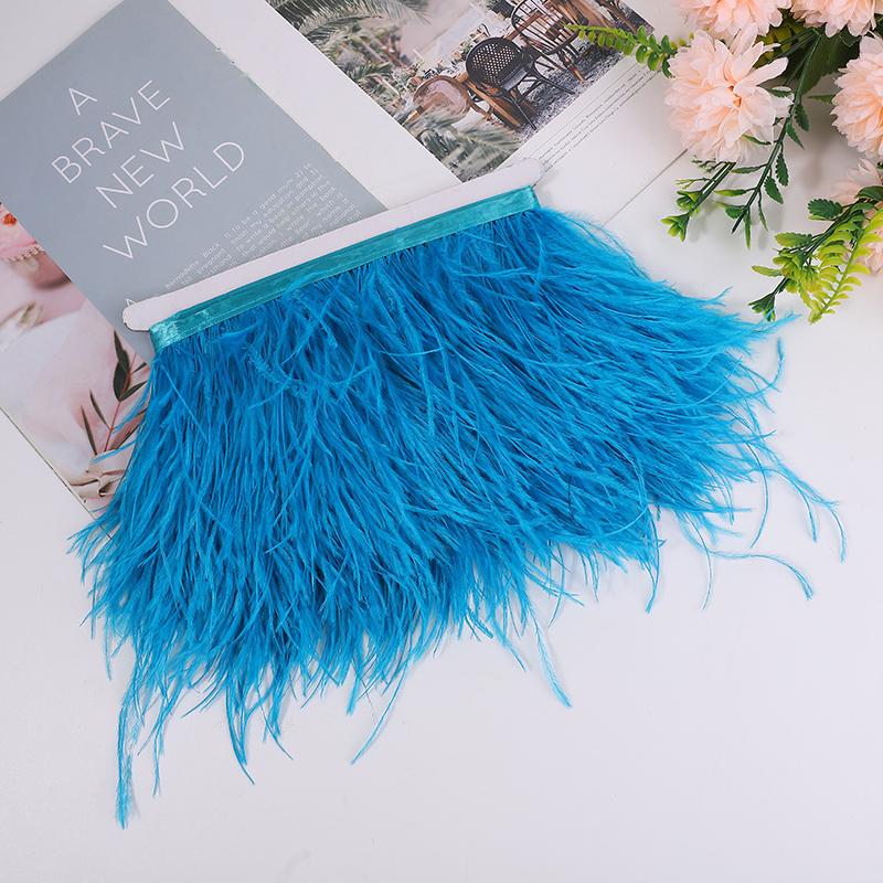 Natural Ostrich Feather Ribbon 1/5/10M, 10-15Cm Multicolor For Diy Crafts, Carnival Decor, Stage Show, Ready Stock, Factory Dire