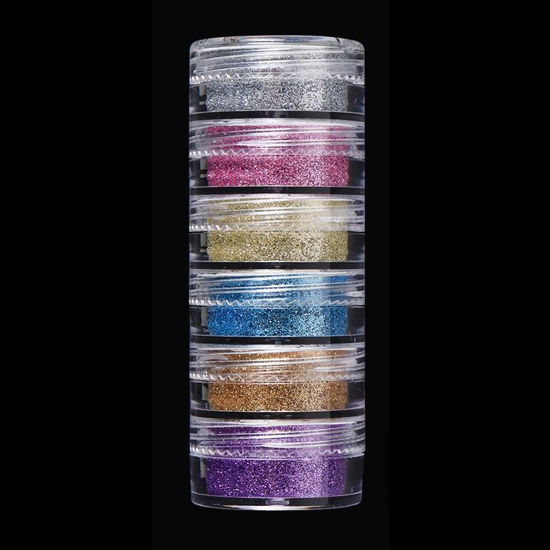 6 Colors Glitter For Epoxy Resin Filling Laser Gold Silver Fine Powder Loose Sequins Silicone Mold Tumbler Art DIY Crafts