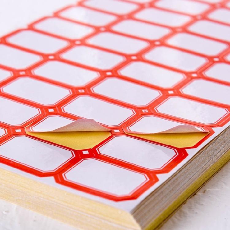 50 Sheets Writeable Labels Adhesive Sticker Jams Label Small Blank Sticker Sticker for Home School Office