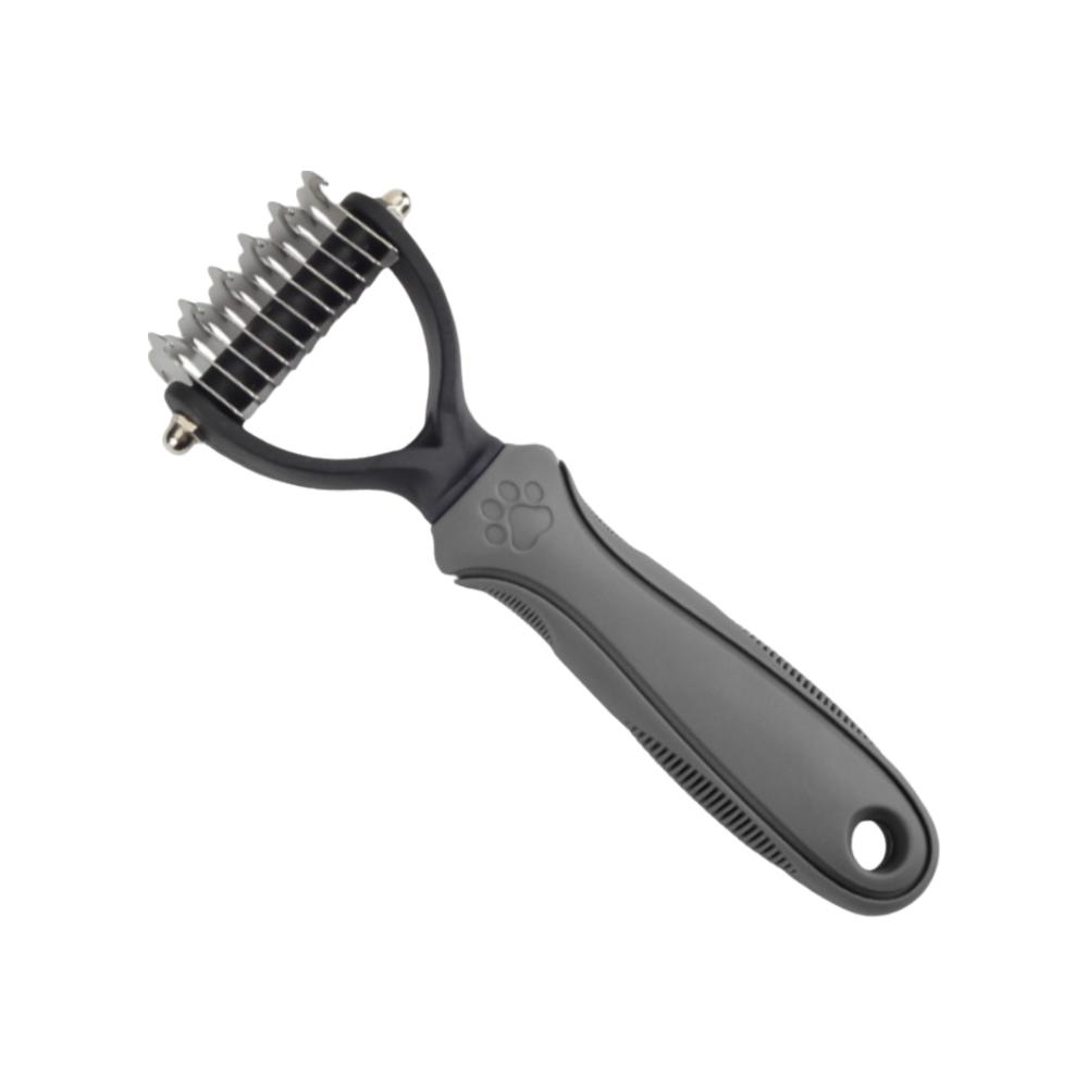 Anti Slip Handle Dog Fur Remover 2 Sided Pet Grooming Tools Portable Puppy Hair Comb Home Use