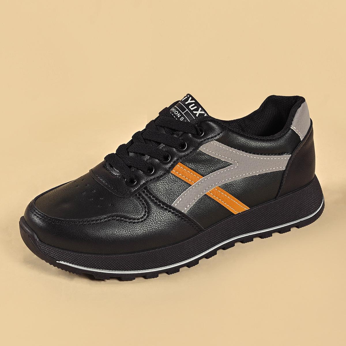 

2024 новые осенние дышащие туфли больших размеров, белые туфли, спортивная и повседневная обувь, популярная женская обувь 35 чёрный