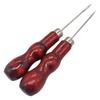 Handmade Red Wooden Handle Double Gourd Awl for DIY Sewing and Drilling Tasks