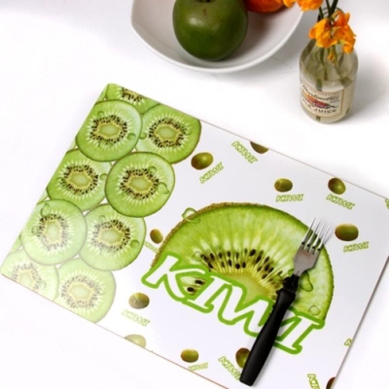 Housecare Vintage Label Cork Table Mat (Large) 1P -Kiwi