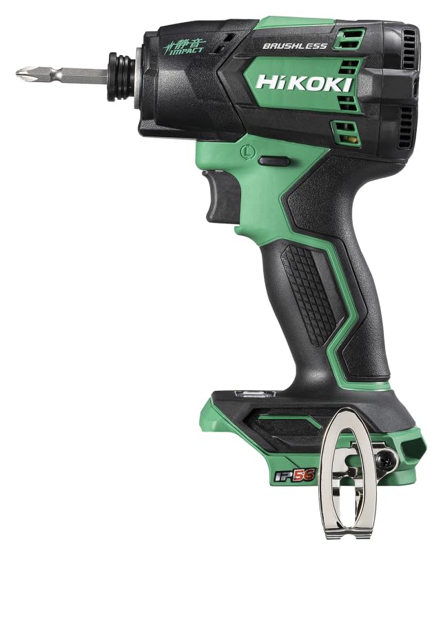 HIKOKI 18V Rechargeable Quiet Impact Low and Case Sold Driver, Noise, Battery, Charger, Separately, WHP18DA(NN)