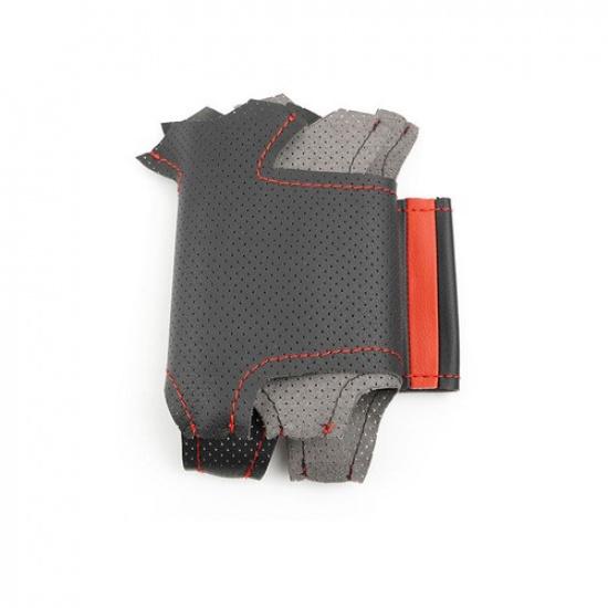 DIY Red-Line Sewing Steering Wheel Leather Cover For Citroen C5 2008 2009-2016