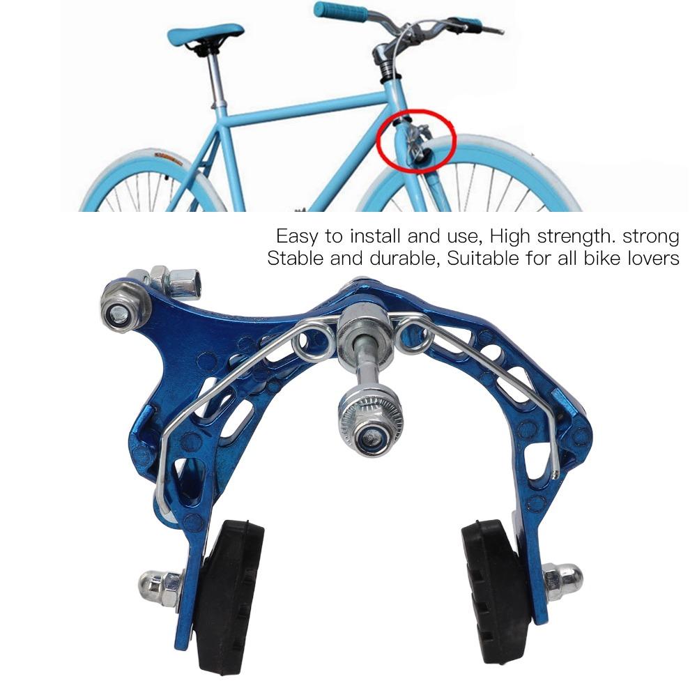 Aluminum Alloy Bike Brake Caliper Blue Dual Pivot Motorcycle Front Brake Lightweight Mountain Bike Brake