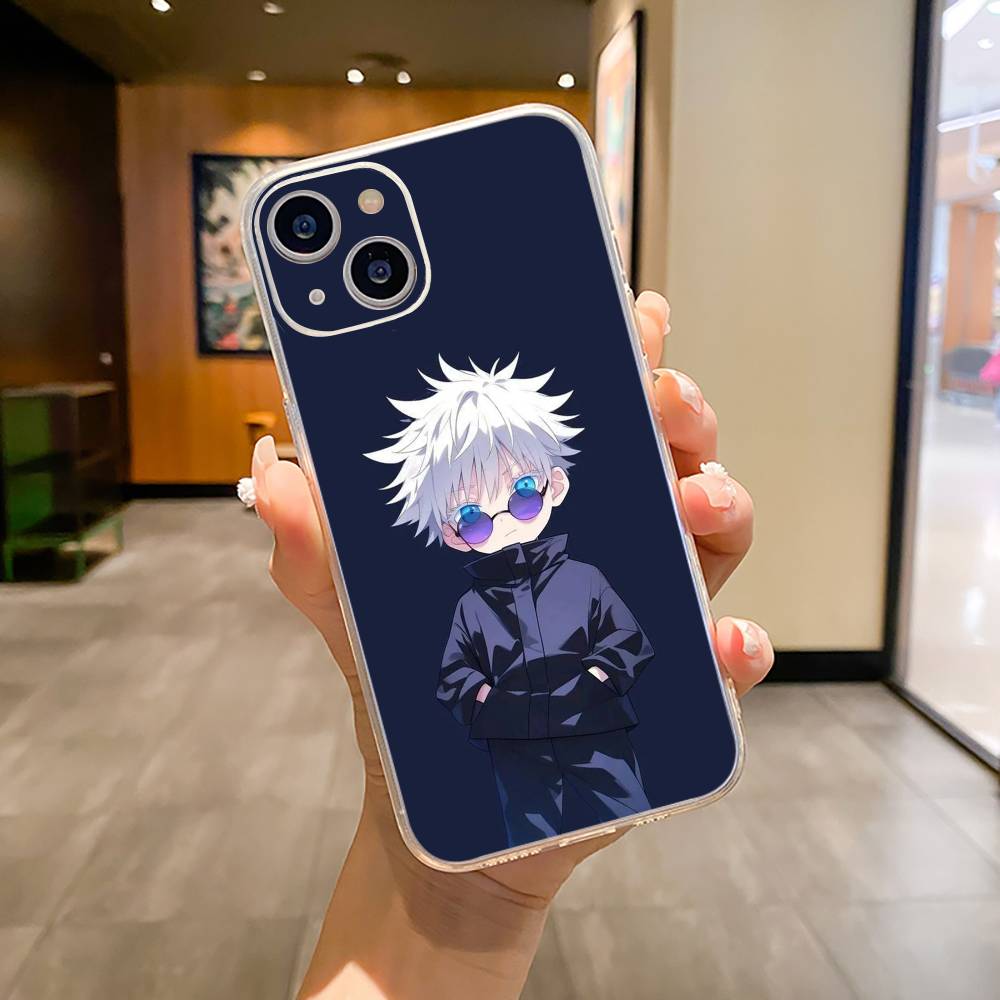 Popular Anime Characters S-satoru- Gojo Phone Case For iPhone17,16,15,14,13,12,11 ,Pro Max,16/15/14 Plus Transparent Cover