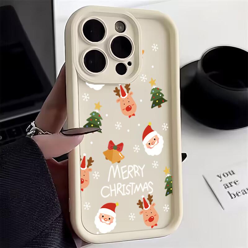 Santa Claus Elk Snowman Christmas Phone Case For Xiaomi Mi 15 14T 14 13T 13 12 11 Lite 4G NE Poco X6 X5 X3 F5 F6 M6 X7 Pro Cover