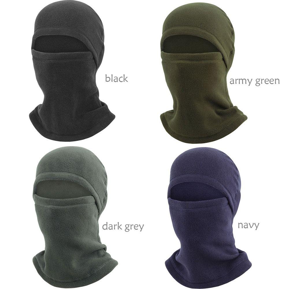 Fashion Polar Fleece Balaclava Windproof Warmer Beanies Full Face Winter Hat Women Man