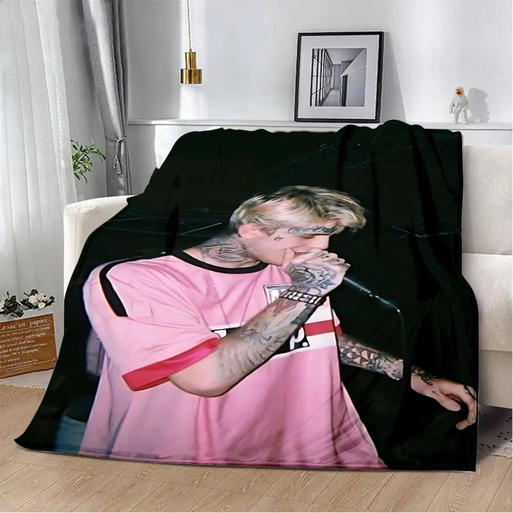 Heißer Sänger Bedruckte Decke Picknickdecken Warme Decke Weich und L-Lil P-Peep Bequeme Decke Zuhause Reise Geburtstagsgeschenk
