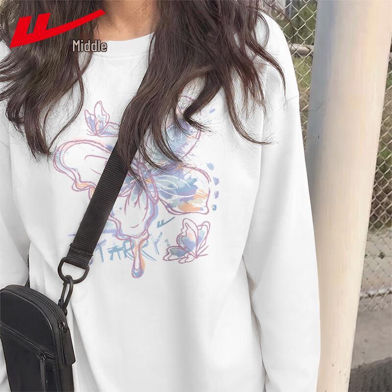 Warrior Women's Cotton Butterfly Print Long Sleeve T-Shirt
