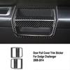 for dodge challenger 2008-14 carbon fiber interior door pusher panel cover trim