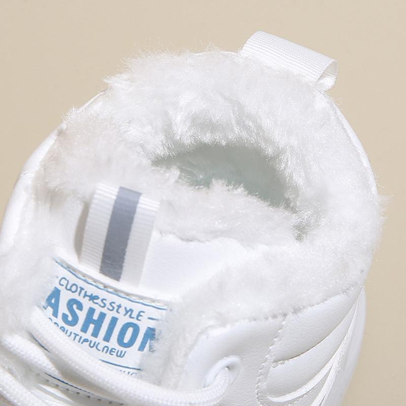 Wollfleece Schuhe Damen Anti Kalt Warm Sport Winterschuhe Stiefeletten Damen Verdickt Warm Schnee