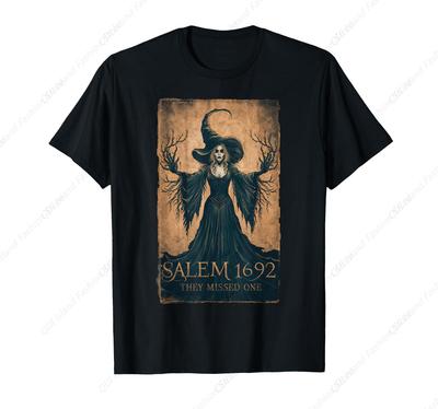 Salem 1692 They Missed One Halloween Feminist Witch Trials TShirt
