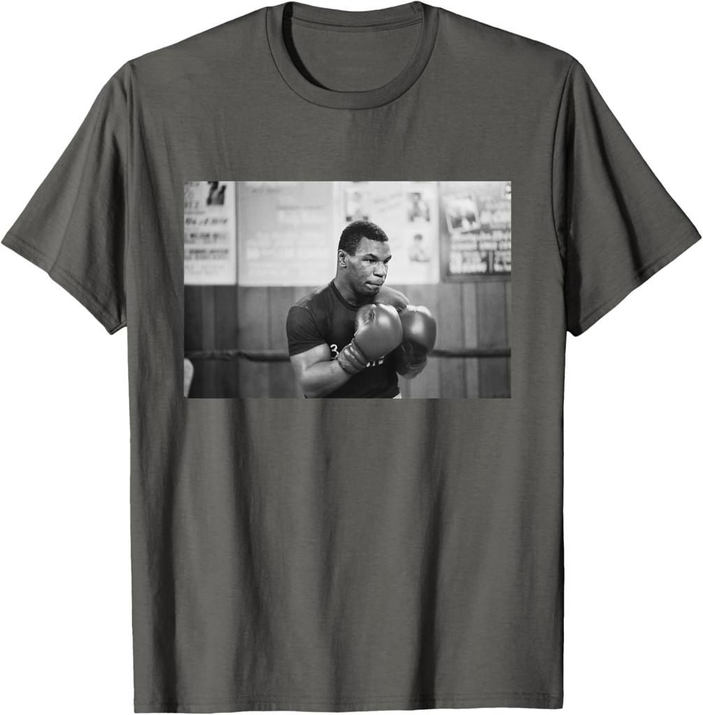 Mike Tyson in London Boxen T-Shirt 100% Baumwolle Rundhals Kurzarm Sommer Freizeit Unisex T-Shirt Streetwear