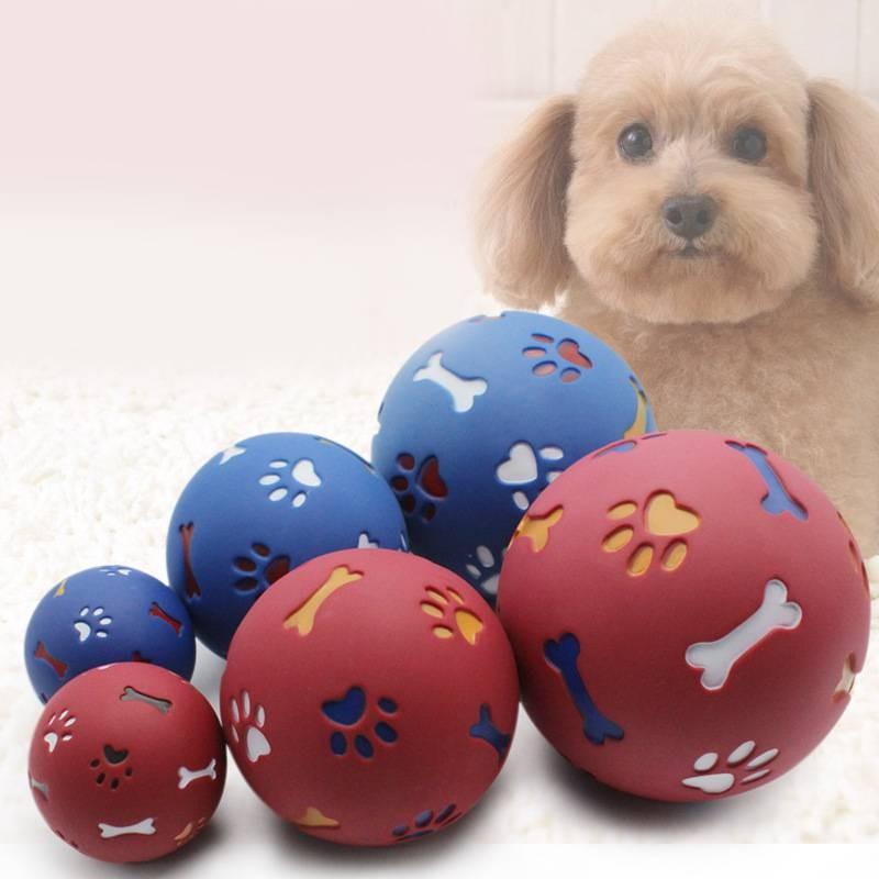 Interactive Ballgnawing Dog Rubber Rotate Leaky Food Balls Pet Durable Toys