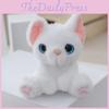 Cute Realistic Cat Hanging Plush Toy Fluffy Cartoon Teddy Keychain For Gifts