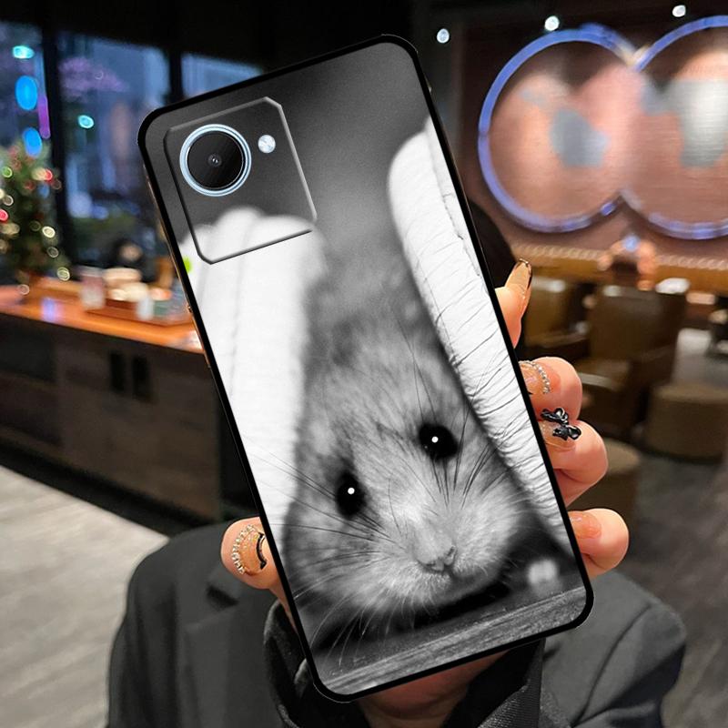 

Cute Lovely Pet Hamster Case For Realme 14 Pro Plus 13 12 11 15 GT6 GT7 Pro C55 C51 C35 C53 C61 C65 C67 C63 C71 C75 Realme 15