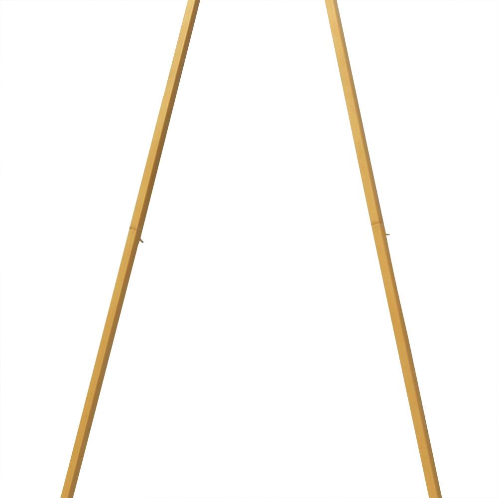 8 ft tall Gold Triangle Metal Arch Backdrop Stand Wedding Photo Background Party for your Vows,  Guest Shots,Head Table Backdrop