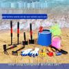 Tide-Chaser Kids' Beach Play Set: Includes Sand Shovel, Rake, Clam & Crab Tools.