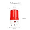 Adjustable Volume LED Warning Light LTE-6102J: Rotating Flashing Alarm with Sound, 220V/24V/12V.