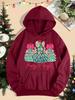 Merry Christmas Colorful Tree Women's Hoodie with Pockets - Comfy Hooded Sweatshirt for Autumn & Winter