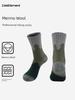 Coldelement Merino Wool Socks for Outdoor Hiking, Mountaineering, Mid-Length Running, Sweat-Wicking, Quick-Drying, Breathable Mid-Calf Socks