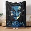 1pc Crow Brandon Lee Throw Blanket Soft Flannel, Cozy All Season Polyester Perfect for Home, Office