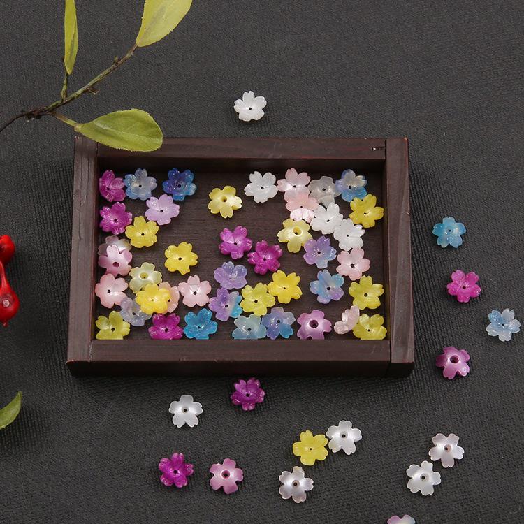 

Three-Dimensional Flower Imitation Shell DIY Earrings & Hairpin Accessories