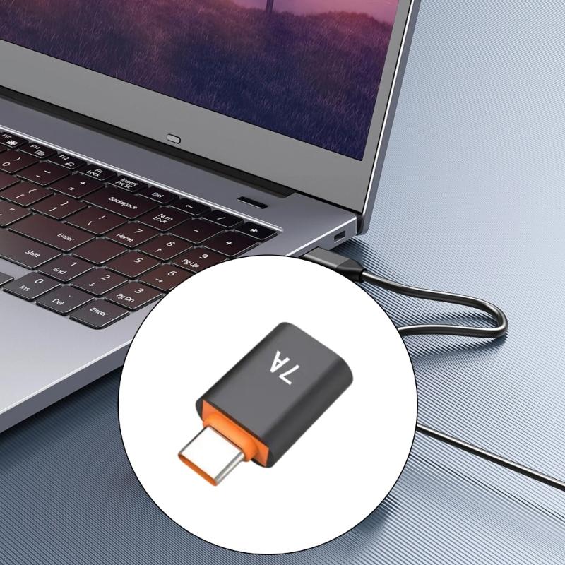 USB 3.0 Type C OTG Converter Speed Data Transfer Adapter Supports 5Gbps Bandwidth & 7A Charging for Phone Tablet