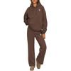2026 SU Embroidered Hoodie Sweatshirt Pants Set Casual Unisex Streetwear Teens Couples