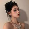 Yousheng 1 Pair Feather Hair Clip White Black Ballet Skirt Hairpin Daily Wear Hair Clip Birthday Dance Role Play Accessory
