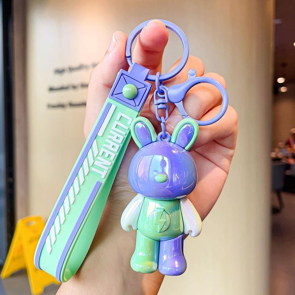 Stylish Keychain Bunny Fun Colored Resin Charm Ideal For Students And Couples