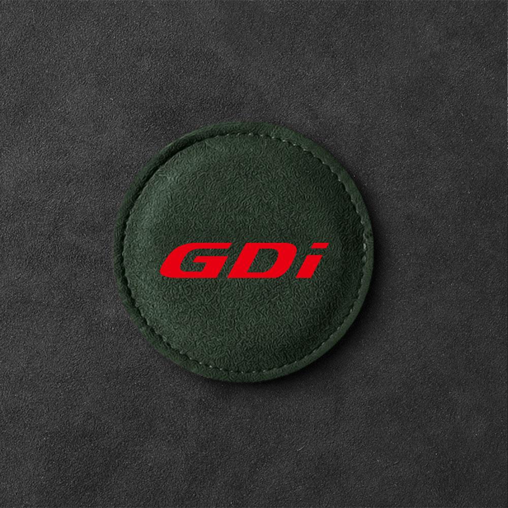 2pcs Car Badge Coasters Suede Water Cup Bottle Holder Anti-slip Mats Accessories For Hyundai Tucson Solaris GDI I20 I30 IX20 i10 B32